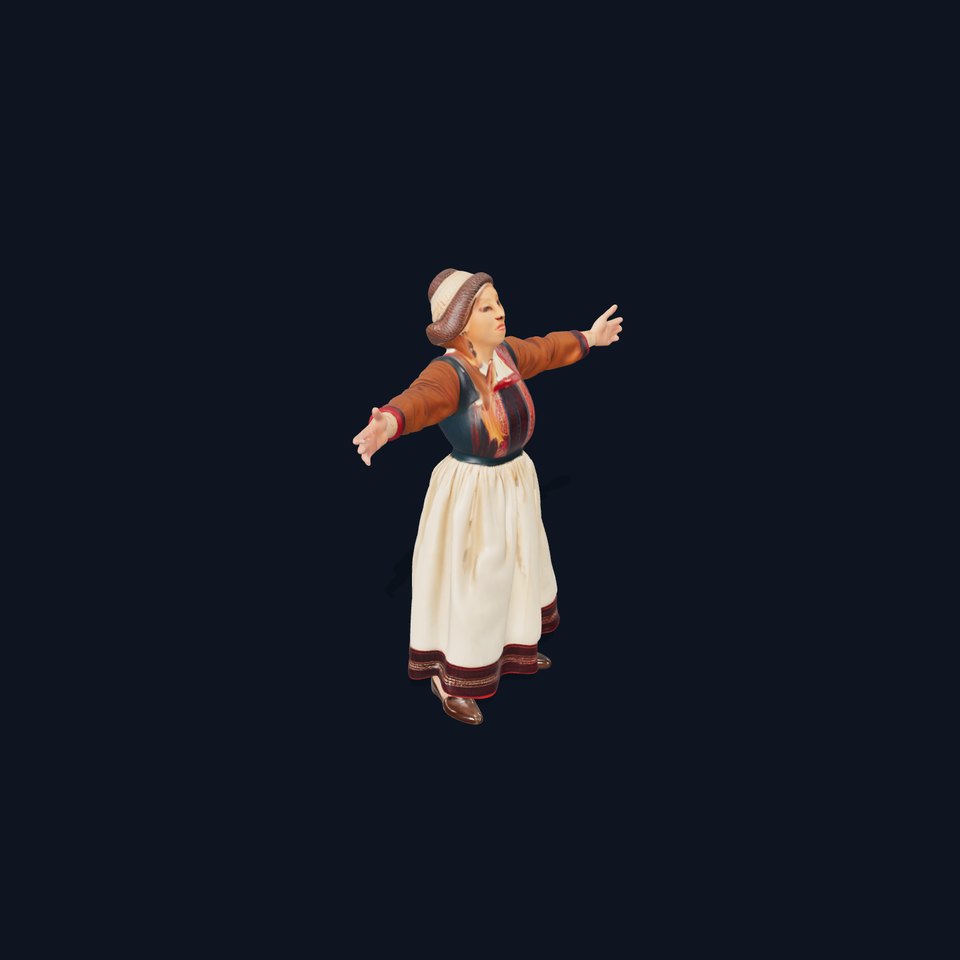 Traditional Scandinavian Attire Character Model Pack